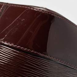 Pre Owned Louis Vuitton Plum Electric Epi Leather Mirabeau GM Bag