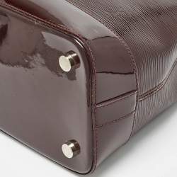 Pre Owned Louis Vuitton Plum Electric Epi Leather Mirabeau GM Bag
