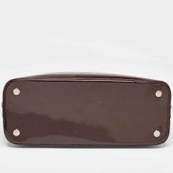 Pre Owned Louis Vuitton Plum Electric Epi Leather Mirabeau GM Bag