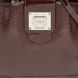 Pre Owned Louis Vuitton Plum Electric Epi Leather Mirabeau GM Bag