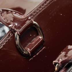 Pre Owned Louis Vuitton Plum Electric Epi Leather Mirabeau GM Bag