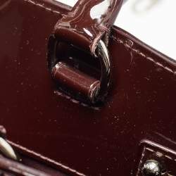 Pre Owned Louis Vuitton Plum Electric Epi Leather Mirabeau GM Bag