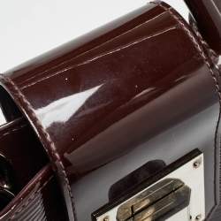 Pre Owned Louis Vuitton Plum Electric Epi Leather Mirabeau GM Bag