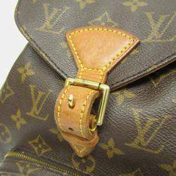 Louis Vuitton Brown Coated Canvas Monogram Montsouris MM Backpack