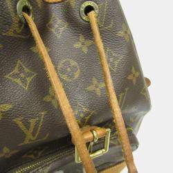 Louis Vuitton Brown Coated Canvas Monogram Montsouris MM Backpack