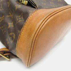 Louis Vuitton Brown Coated Canvas Monogram Montsouris MM Backpack