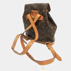 Louis Vuitton Brown Coated Canvas Monogram Montsouris MM Backpack