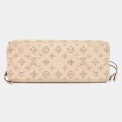 Louis Vuitton Cream Monogram Mahina Leather Bella Shoulder Bag