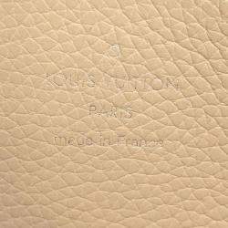 Louis Vuitton Cream Monogram Mahina Leather Bella Shoulder Bag