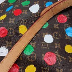 Louis Vuitton Brown Monogram Canvas Yayoi Kusama Painted Dots Noe Shoulder Bag