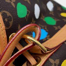 Louis Vuitton Brown Monogram Canvas Yayoi Kusama Painted Dots Noe Shoulder Bag