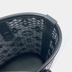 Louis Vuitton Black Monogram Leather Lace Bucket Shoulder Bag