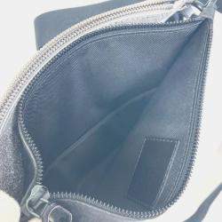 Louis Vuitton Silver Glitter Leather Damier In The Loop Trio Pouch Shoulder Bag