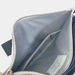 Louis Vuitton Silver Glitter Leather Damier In The Loop Trio Pouch Shoulder Bag
