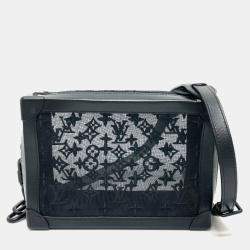 Louis Vuitton Black Monogram Mesh Soft Trunk Shoulder Bag