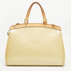Louis Vuitton Citrine Monogram Vernis Brea MM Bag
