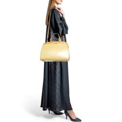 Louis Vuitton Citrine Monogram Vernis Brea MM Bag