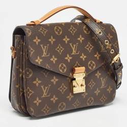 Pre Owned Louis Vuitton Monogram Canvas Pochette Metis Bag