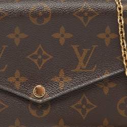 Pre Owned Louis Vuitton Monogram Canvas Felicie Pochette Bag
