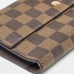 Louis Vuitton Damier Ebene Canvas Sarah Wallet