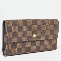 Louis Vuitton Damier Ebene Canvas Sarah Wallet