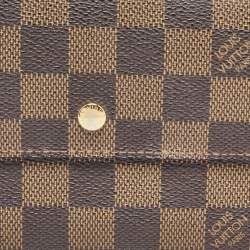 Louis Vuitton Damier Ebene Canvas Sarah Wallet