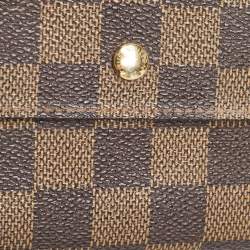 Louis Vuitton Damier Ebene Canvas Sarah Wallet