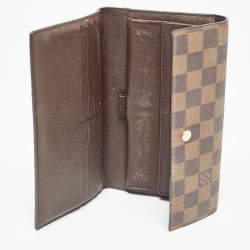 Louis Vuitton Damier Ebene Canvas Sarah Wallet