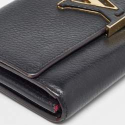 Louis Vuitton Black Taurillon Leather Capucines Wallet 