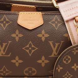 Louis Vuitton Rose Ballerine Monogram Canvas Multi Pochette Accessories Bag