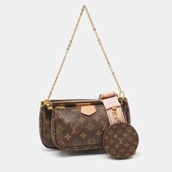 Louis Vuitton Rose Ballerine Monogram Canvas Multi Pochette Accessories Bag