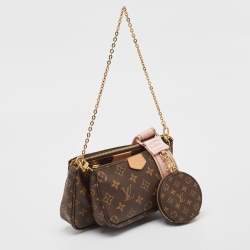 Louis Vuitton Rose Ballerine Monogram Canvas Multi Pochette Accessories Bag