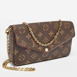 Pre Owned Louis Vuitton Monogram Canvas Felicie Pochette Bag