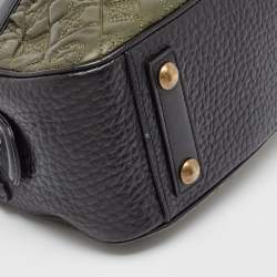 Pre Owned Louis Vuitton Olive Monogram Leather Mizi Vienna Bag