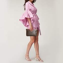 Pre Owned Louis Vuitton Cherry Monogram Canvas Pallas Clutch