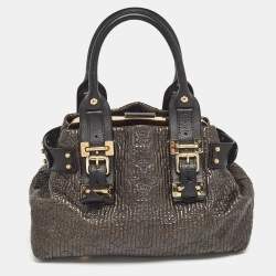 Pre Owned Louis Vuitton Black Monogram Motard Biker Bag