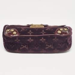 Louis Vuitton Purple Monogram Velours and Alligator Irvine Bag