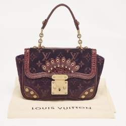 Louis Vuitton Purple Monogram Velours and Alligator Irvine Bag