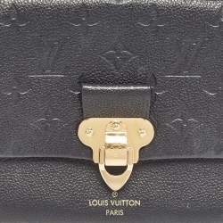 Pre Owned Louis Vuitton Black Monogram Empreinte Leather Vavin BB Bag