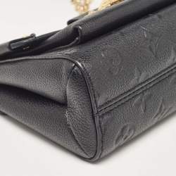 Pre Owned Louis Vuitton Black Monogram Empreinte Leather Vavin BB Bag