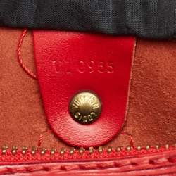 Pre Owned Louis Vuitton Red Epi Leather Speedy 30 Bag