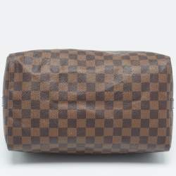 Pre Owned Louis Vuitton Damier Ebene Canvas Speedy Bandouliere 30 Bag