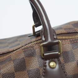 Pre Owned Louis Vuitton Damier Ebene Canvas Speedy Bandouliere 30 Bag