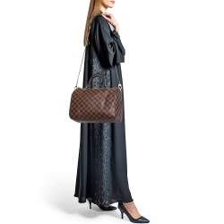 Pre Owned Louis Vuitton Damier Ebene Canvas Speedy Bandouliere 30 Bag