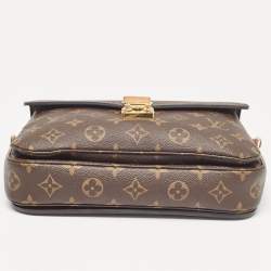 Pre Owned Louis Vuitton Monogram Canvas Pochette Metis Bag