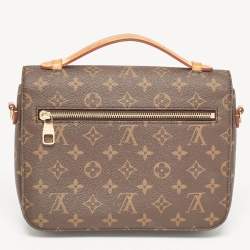 Pre Owned Louis Vuitton Monogram Canvas Pochette Metis Bag