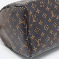 Louis Vuitton Noir Monogram Limited Edition Mirage Speedy 30 Bag