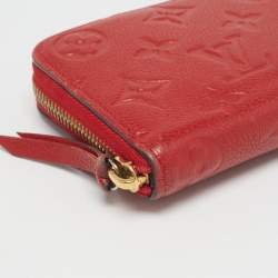 Louis Vuitton Cherry Monogram Empreinte Leather Clemence Wallet