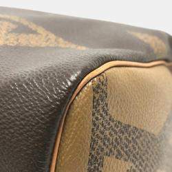Louis Vuitton Brown Giant Monogram Reverse Canvas Speedy Bandouliere 30 Satchel