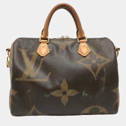 Louis Vuitton Brown Giant Monogram Reverse Canvas Speedy Bandouliere 30 Satchel